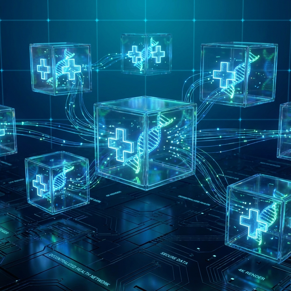 Abstract 3D Medical Blockchain Network